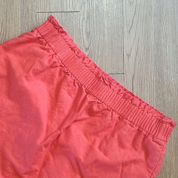 J. Crew Coral Salmon 55% Linen Blend Knee Length Mini Skirt Womens Size 10 - Picture 4 of 13